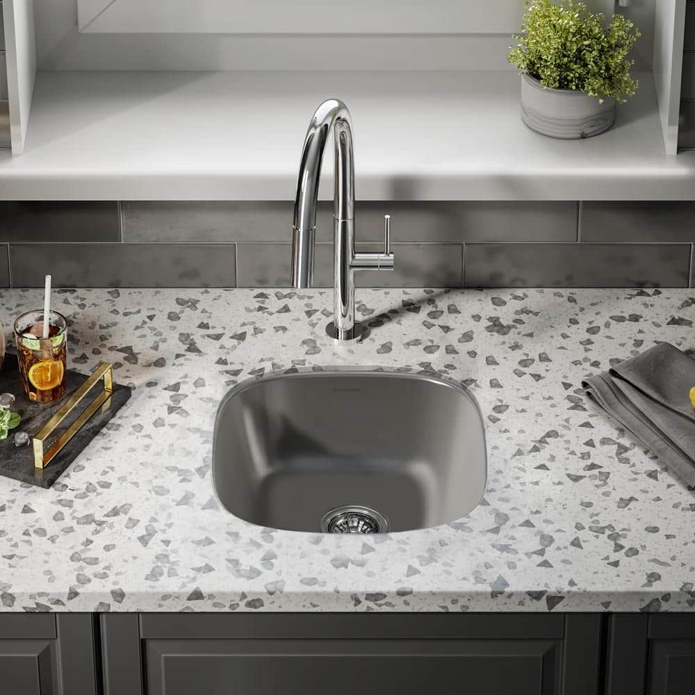 Toulouse 16 x 16 Stainless Steel Single Basin Undermount Kitchen Sink