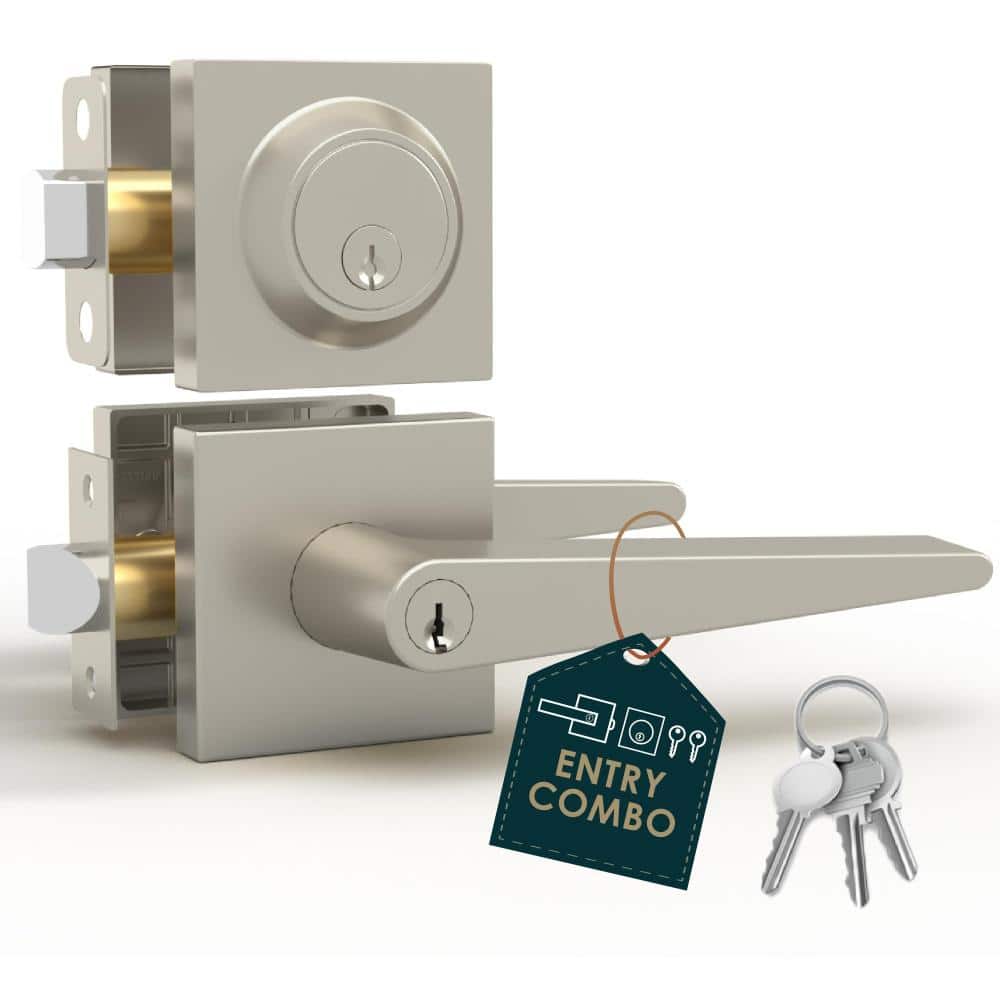 Schein Entry Door Handle & Deadbolt Lock - 1 Pack, Satin Nickel price history on PriceWatchPro