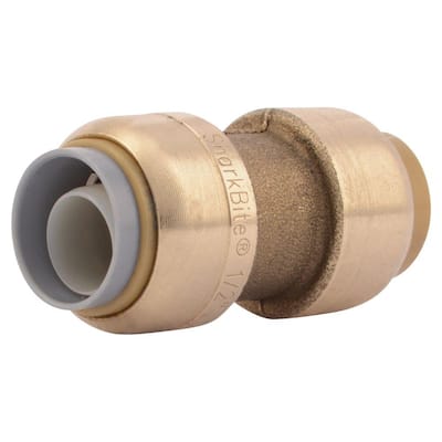 1/2 in. Push-to-Connect Brass Polybutylene Conversion Coupling Fitting