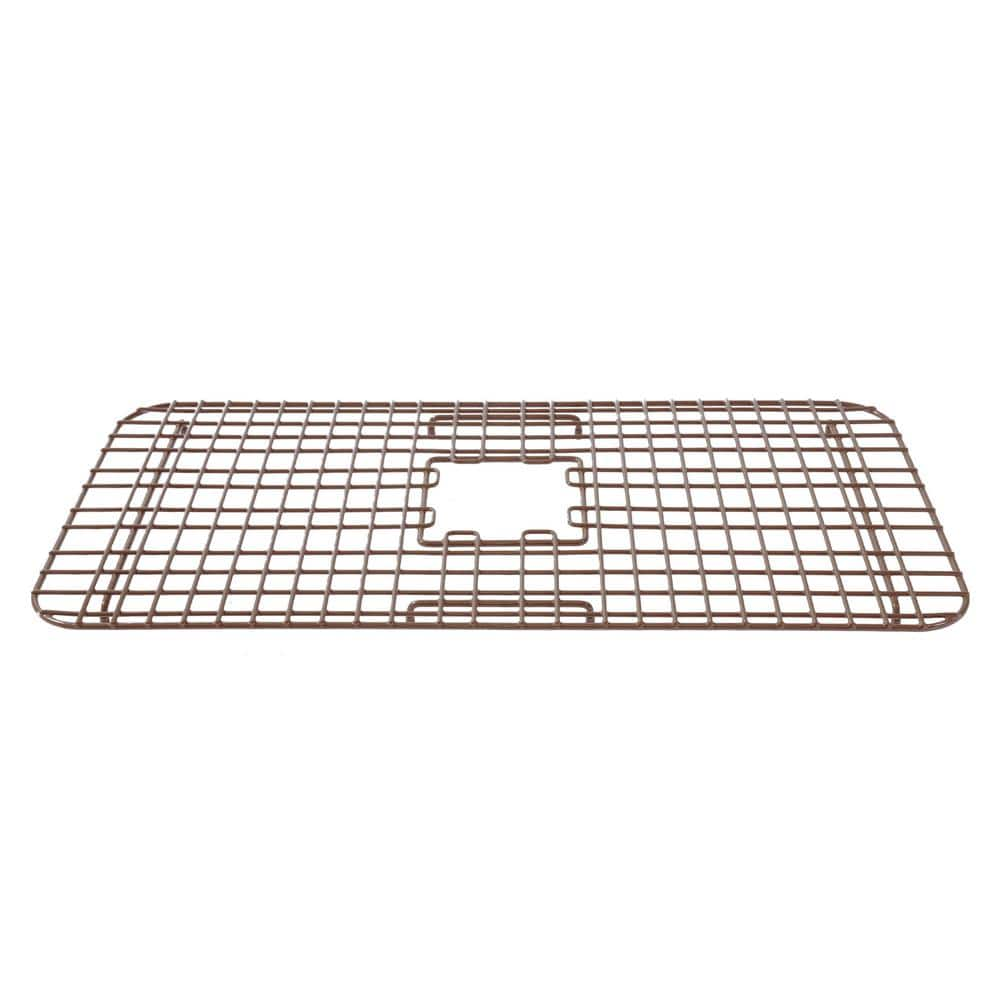 SINKOLOGY SinkSense Rohe 27.75 in. x 13.375 in. Vinyl Coated Steel Kitchen Sink Bottom Grid in Antique Brown