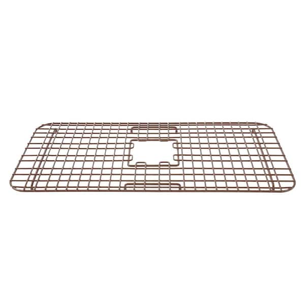 SinkSense Rohe 27.75 in. x 13.375 in. Vinyl Coated Steel Kitchen Sink Bottom Grid in Antique Brown