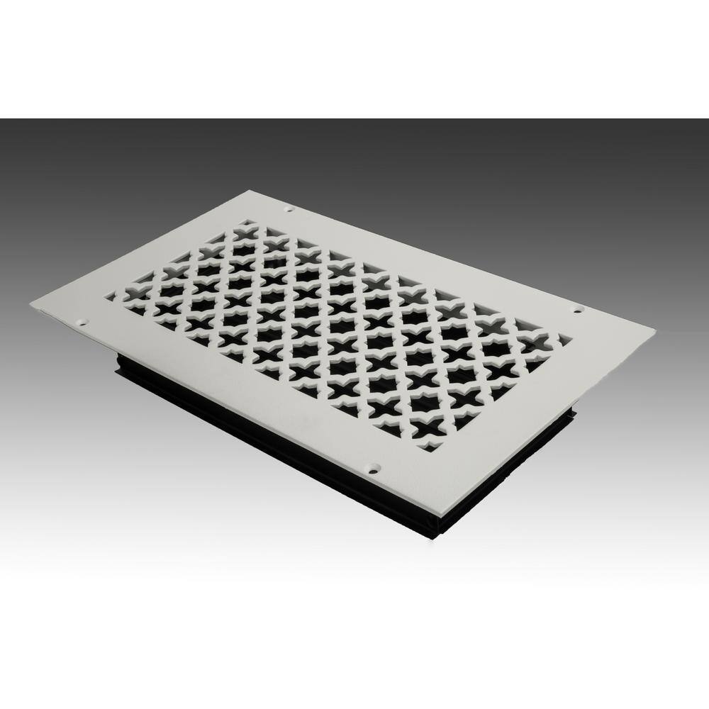 Victorian 12 in. x 6 in. White Powder Coat Steel Wall Ceiling Vent with Opposed Blade Damper price history on PriceWatchPro