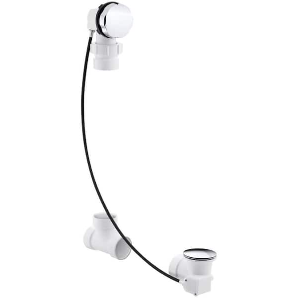 KOHLER Clearflo 3 in. Cable Bath Drain in Polished Chrome
