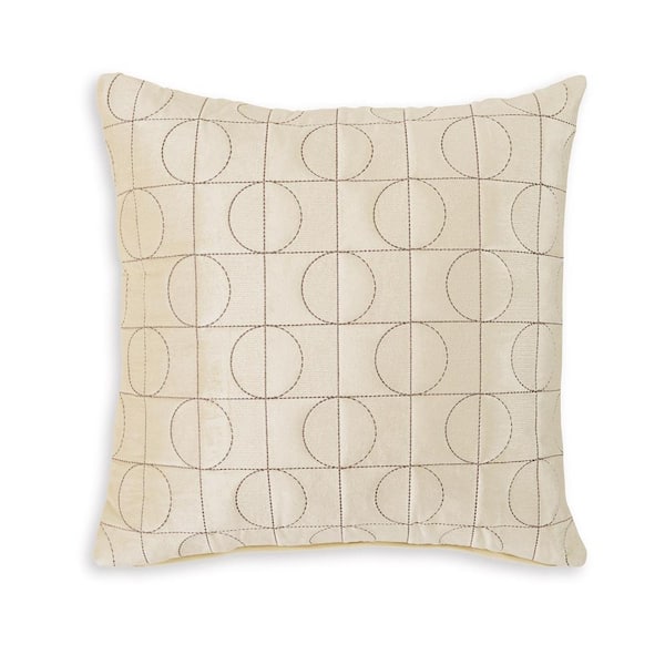 Kyla Cream and Black Cotton 22 in. x 5 in. Throw Pillow (Set of 4)