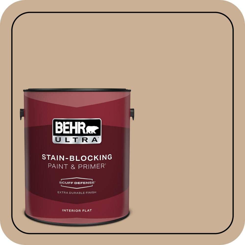 1 gal. #N260-3 Polo Tan Extra Durable Flat Interior Paint & Primer price history on PriceWatchPro