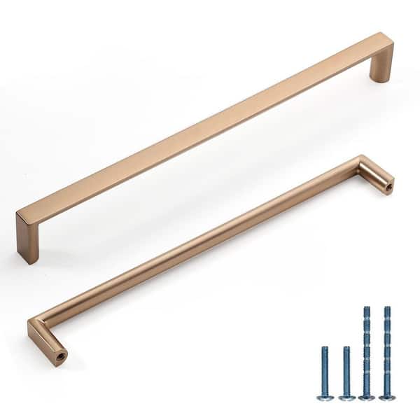 10-Pack 10 in. Square Cabinet Pulls, Champagne Bronze Finish, Zinc Alloy Kitchen Cabinet Handles