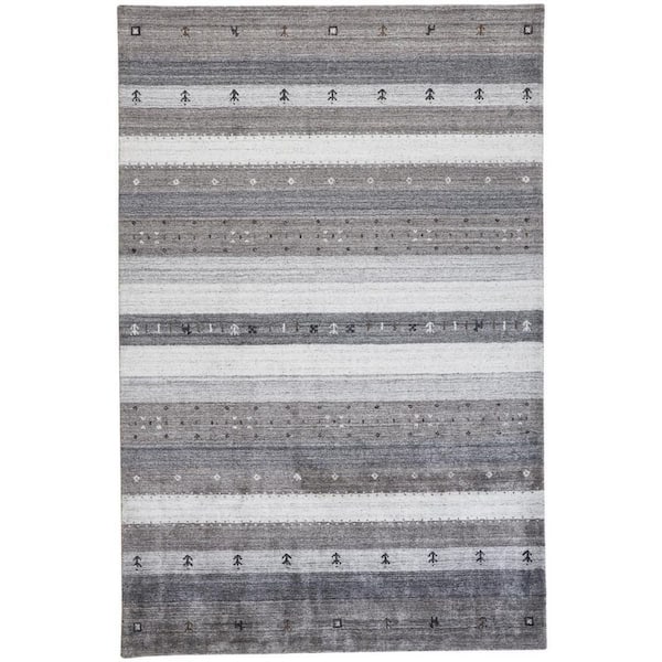 2 ft. x 8 ft. Red, Ivory Floral Runner Rug