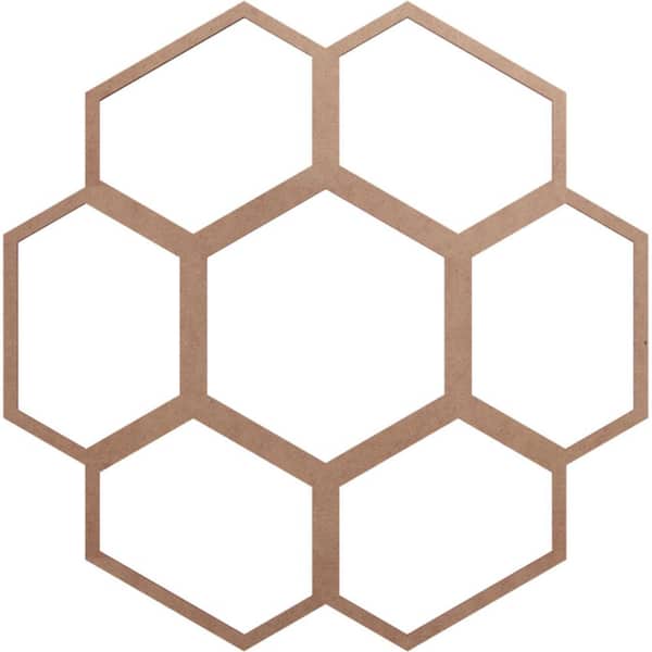 Ekena Millwork 26 in. x 9.125 in. x 0.375 in. Wood Medallion Moulding