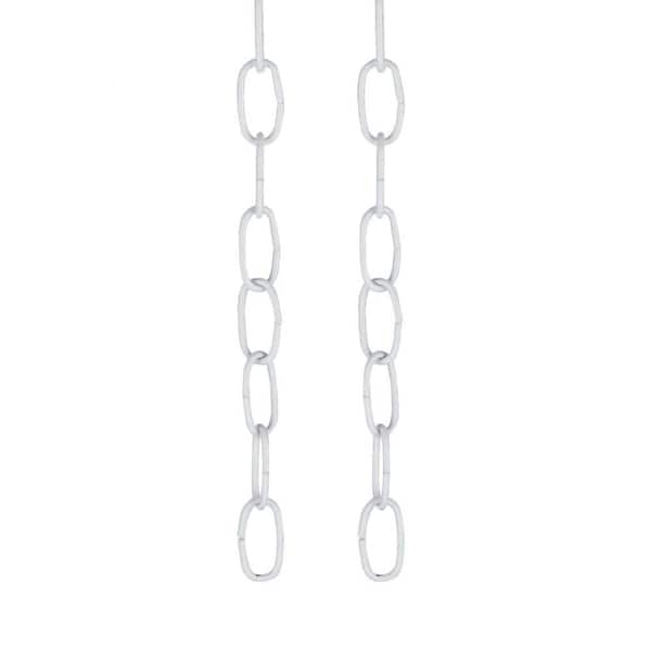36 in. 11-Gauge White Light Fixture Chain (2-Pack)
