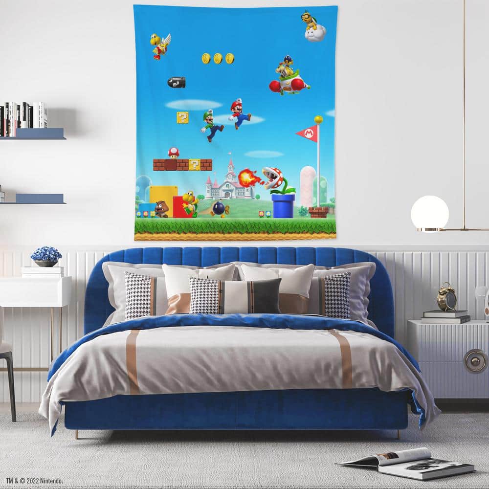 Nintendo Super Mario Multi-Color Polyester Wall Tapestry