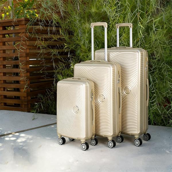 キュリオベージュB90LL Reviews for HIKOLAYAE New Kimberly Nested Hardside Luggage Set in