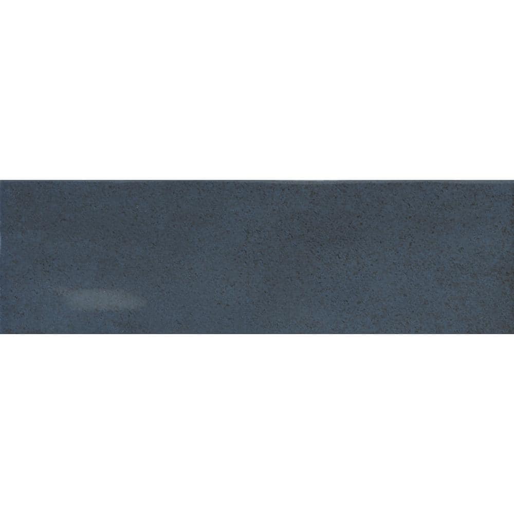 Azul Glossy Blue Porcelain Wall Tile 3 in. x 8 in.