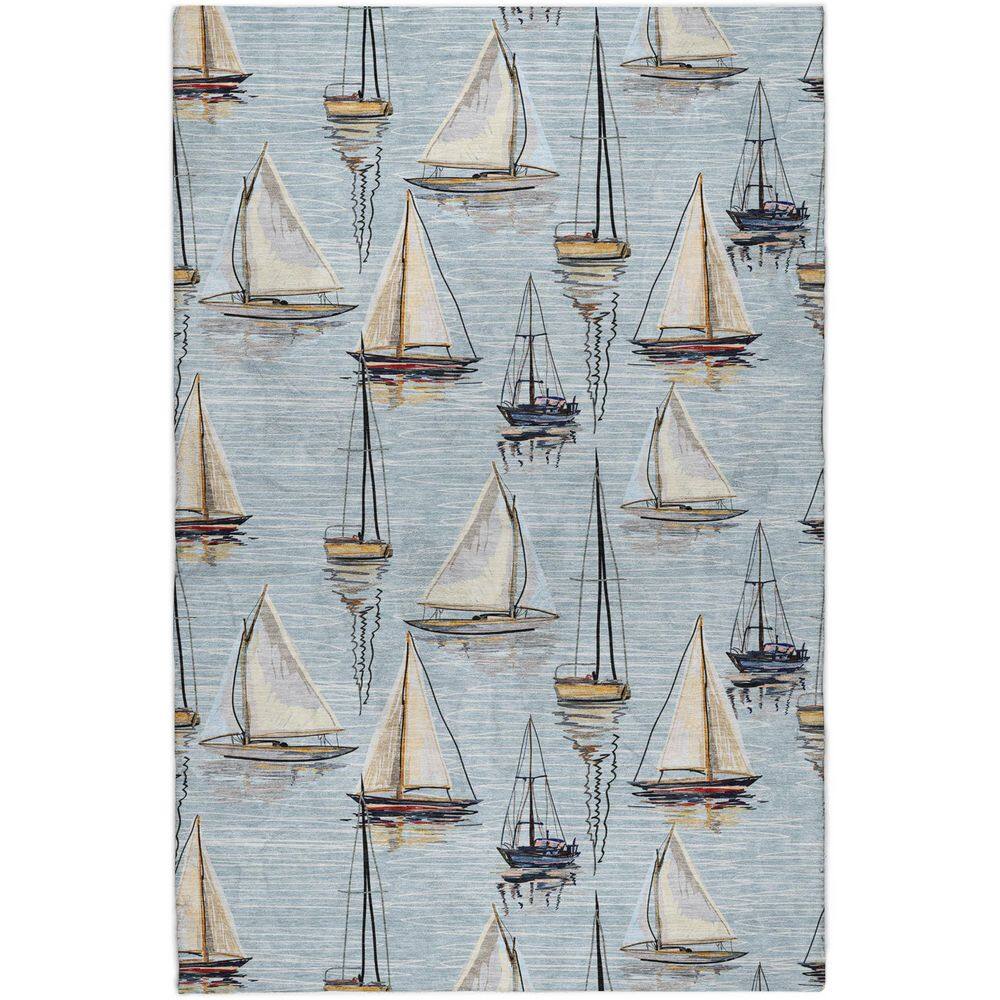 Dream Shag Premium Machine Washable Abstract ADS153 Sky 10 ft. x 14 ft. Area Rug price history on PriceWatchPro