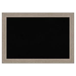 Curve Greenwash Wood Framed Black Corkboard 27 in. W. x 19 in. Bulletin Board Memo Board