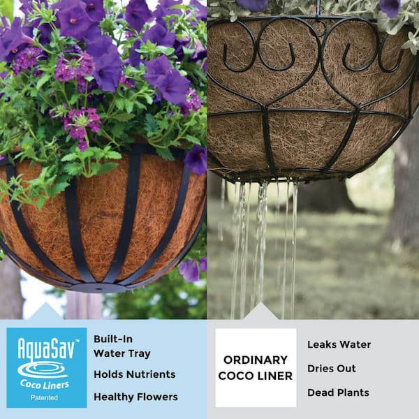 Pride Garden Products 18 in. AquaSav Coco Liner BC18 - The Home Depot
