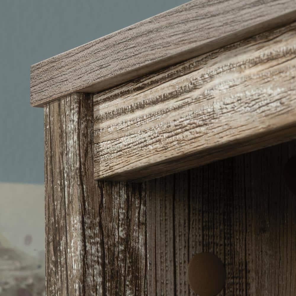 Rustic Cedar 71.5" Adjustable 5-Shelf Bookcase with Doors