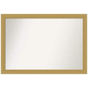 Brushed Nickel 43.5 in. x 34.5 in. Custom Non-Beveled Recycled Polystyrene  Framed Bathroom Vanity Wall Mirror