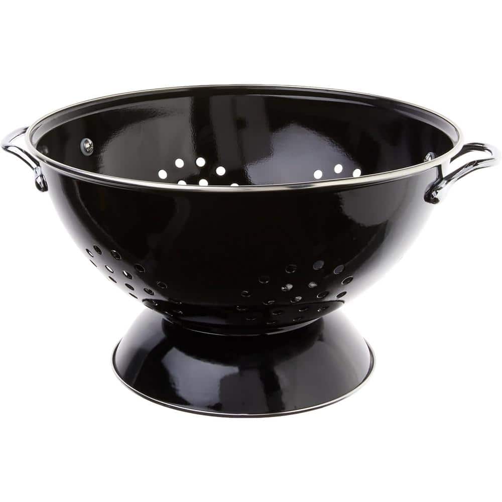 5 qt. Metal Powder Coated Enameled Will Never Flake or Discolor Colander in
