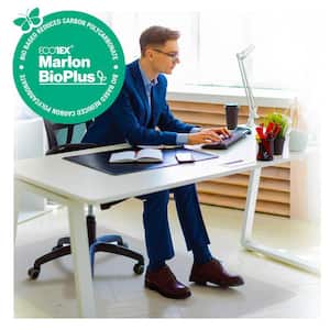 Ecotex Marlon BioPlus Rectangular Polycarbonate Chair Mat for Hard Floors - 35" x 47"