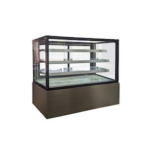 64.2 in. 28.6 cu. ft. Commercial NSF Refrigerated Cake Bakery 3 Shelf Display Showcase EW65 Black