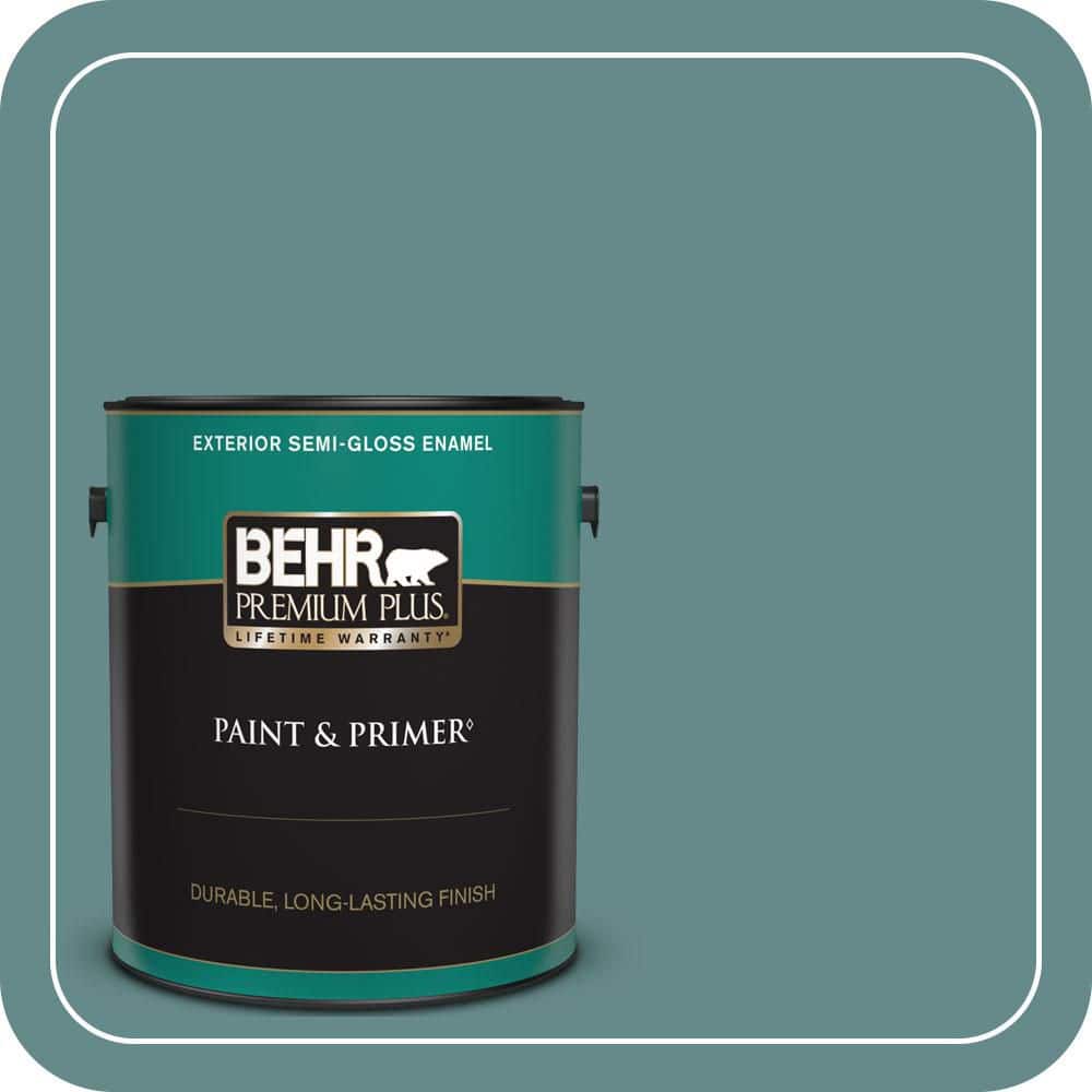 1 gal. #S440-5 Tasmanian Sea Semi-Gloss Enamel Exterior Paint & Primer price history on PriceWatchPro