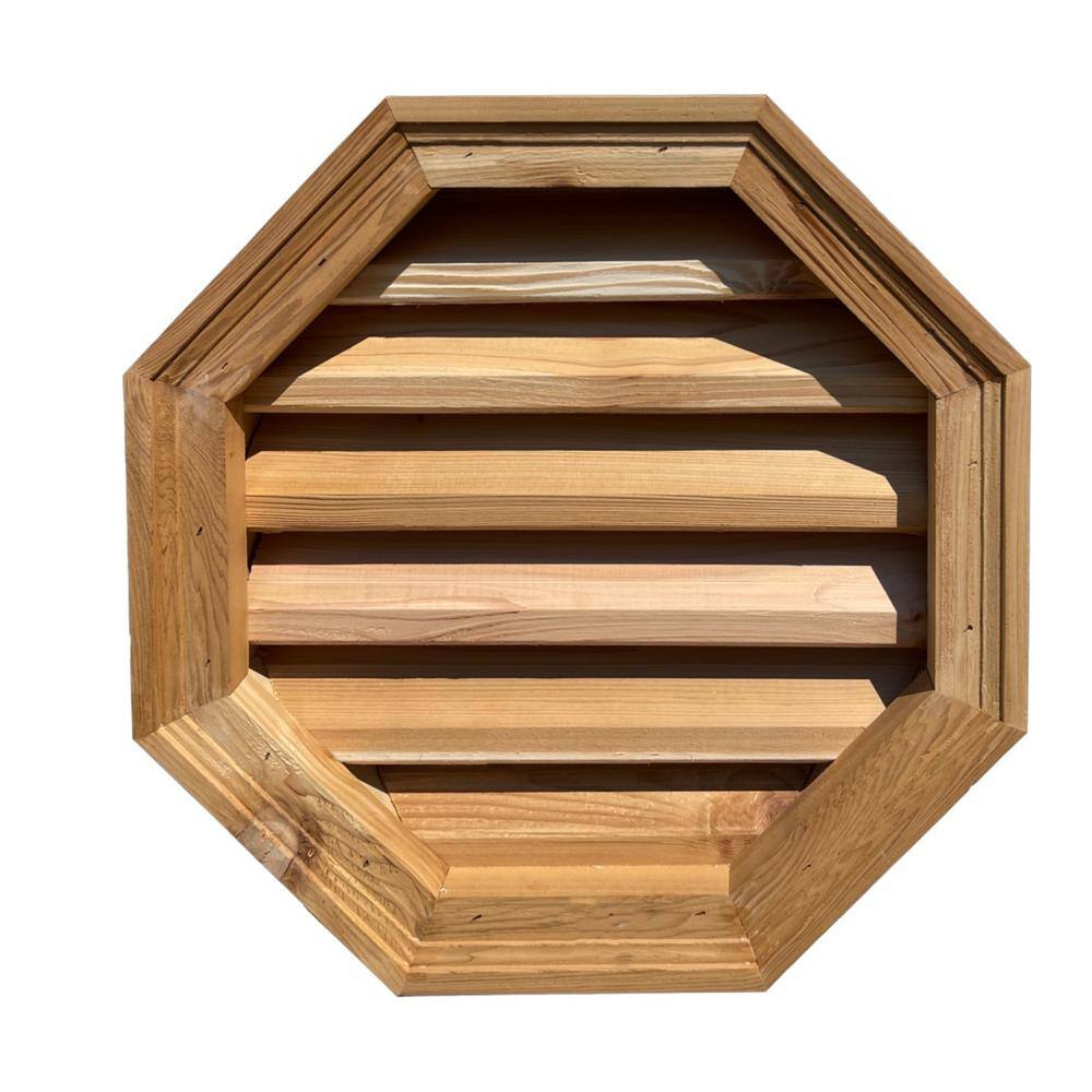 Als Millworks 24 In X 24 In Octagon Cedar Wood With Built In Screen