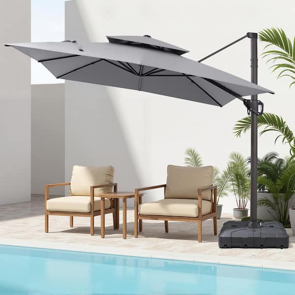 hampton bay rectangular patio umbrella Replacement Canopy for 6.5' x 10' 314020938 Hampton Bay 11' Aluminum Cantilever