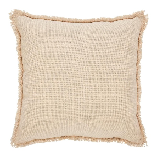 Throw Pillow Covers 18 x 18 Inch Farmhouse Pillow Covers,Cotton Tan Faux  Leather Lumbar Home Decorative Pillow Case, Set of 2 Khaki Stripes Textured