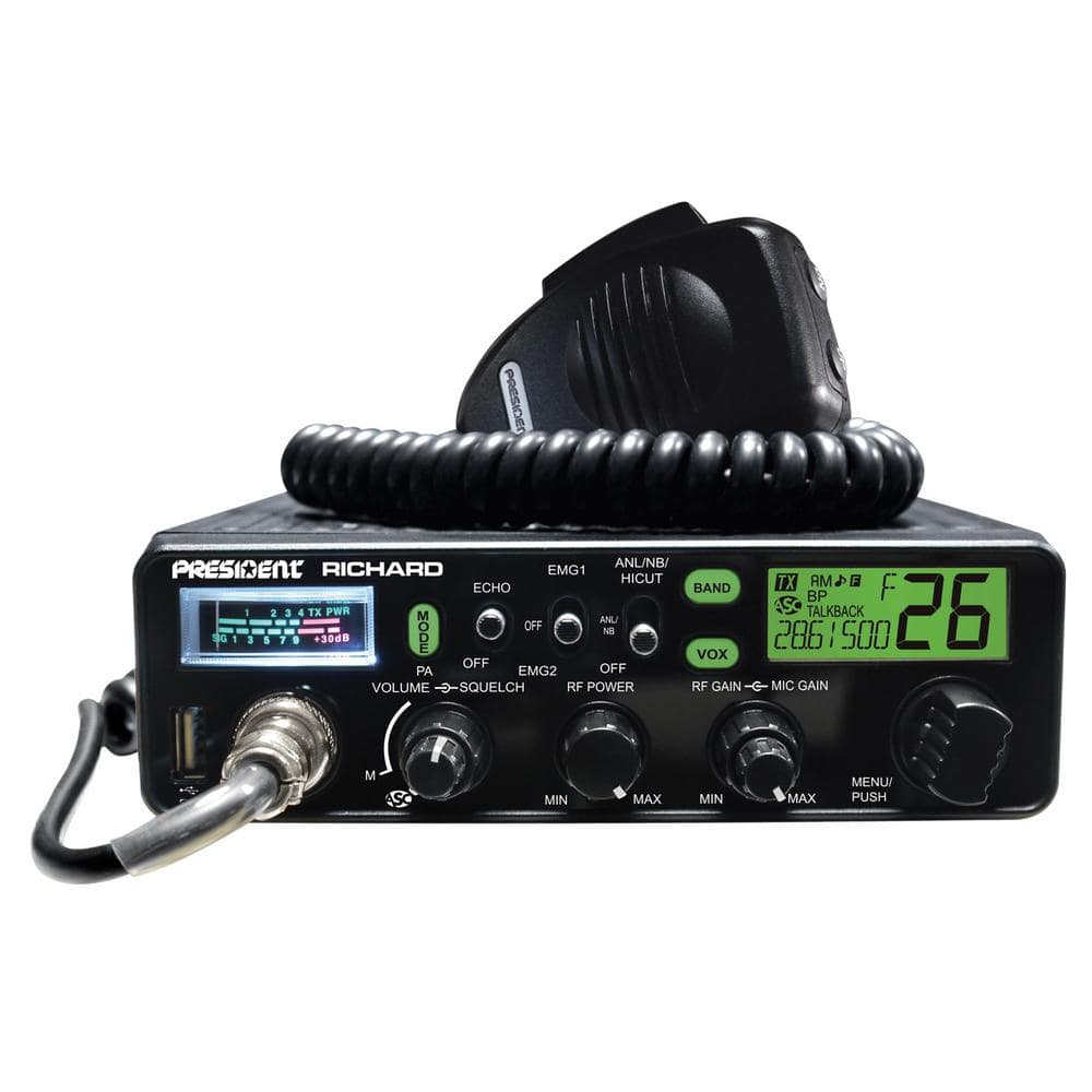 Richard Black 10-Meter Ham Radio Transceiver with LCD Display