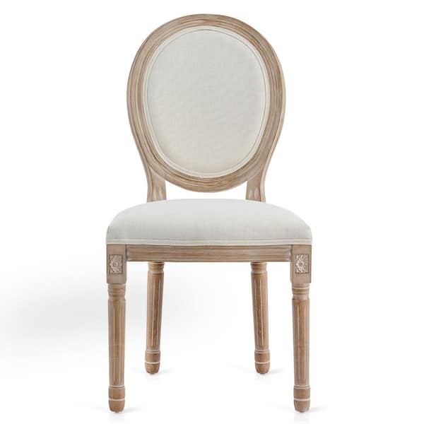 Beige King Louis dining chairs