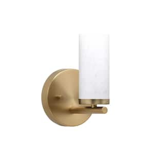 Zara 1-Light New Age Brass Wall Sconce