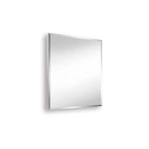 24 in. W x 30 in. H Large Rectangular Silver Aluminum Surface Mount Medicine Cabinet with Mirror