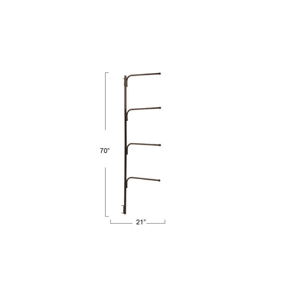 Bronze Wall Mounted Hinge-It Clutterbuster Towel Bar