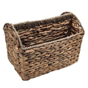 15.5"W x 8.9"D x 10.3"H Woven WickerMagazine Holder