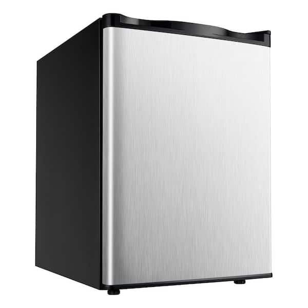 17.5 in 2.1 cu. ft. Upright Freezer with Reversible Door, Removable Shelves and 360° Cooling in Grey Stainless Steel