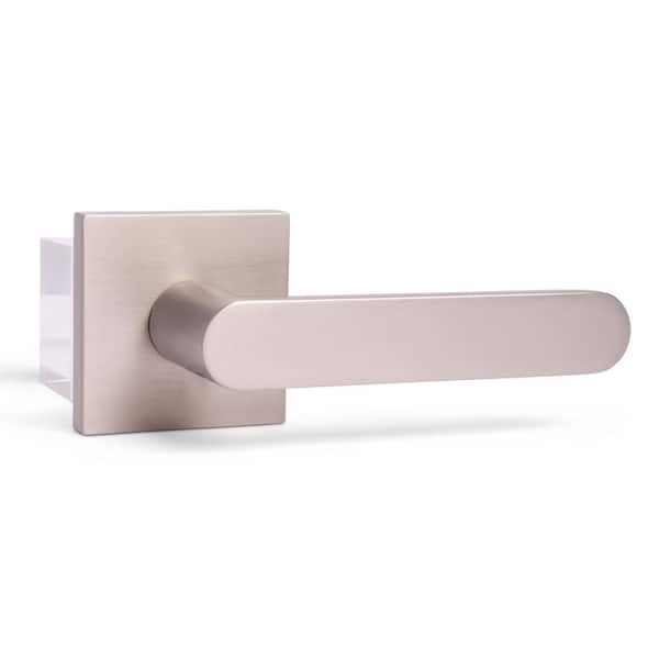 Chrystie Satin Nickel Privacy Bed/Bath Modern Door Handle (Right Hand)