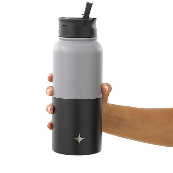 Joyjolt Triple Insulated Water Bottle With Flip Lid & Sport Straw