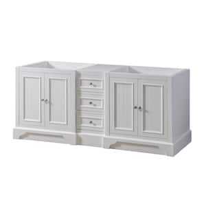 Kingswood 71 in. W x 25 in. D x 32 in. H Bath Vanity Cabinet without Top in White