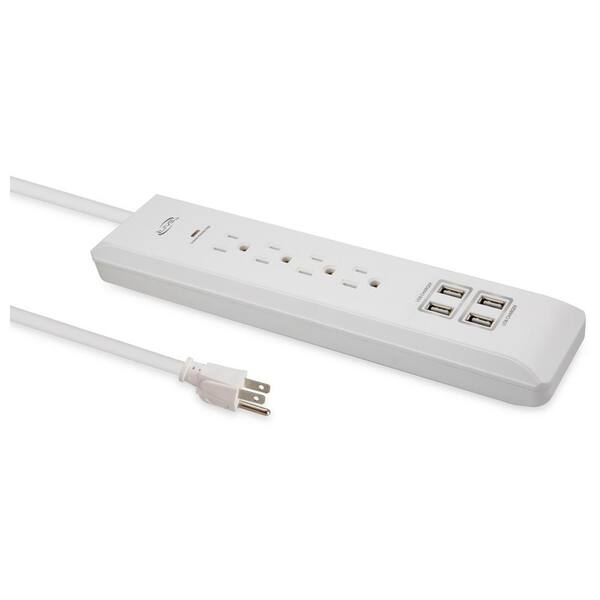 iLive 4-Outlet Surge Protector with USB