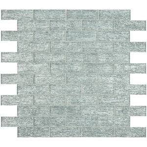 Chilcott Bright Subway 11.81 in. x 11.81 in. Textured Glass Floor and Wall Tile (0.97 sq. ft./Each)