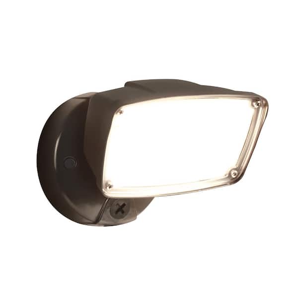HALO FSL 23-Watt 180-Degree Bronze Outdoor Integrated LED Flood Light with Adjustable Lamp Head