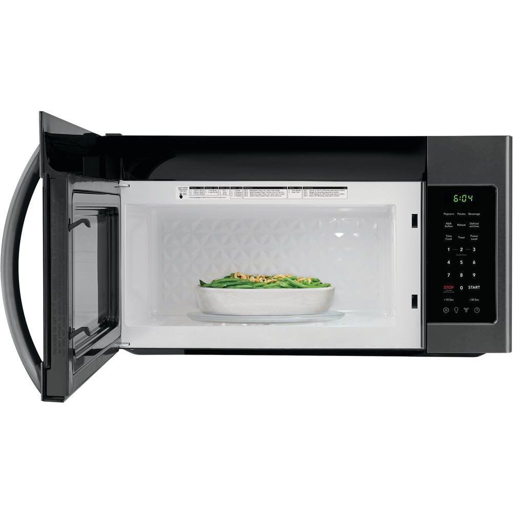 30 in. 1.8 cu. ft. Over the Range Microwave in Black Stainless Steel