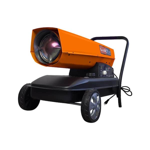 Miscool Anky 125,000 BTU Orange Portable Forced Air Kerosene Space Heater with Thermostat Control and Overheat Protection