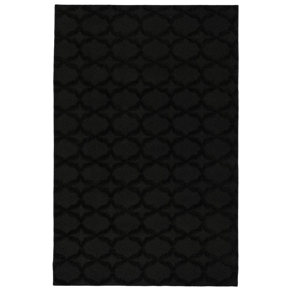 Sparta Black 4 ft. x 6 ft. Area Rug price history on PriceWatchPro