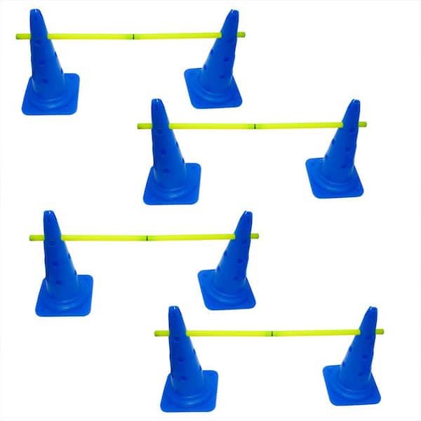 Dog Agility Training Jump Course Cone Hurdles Set