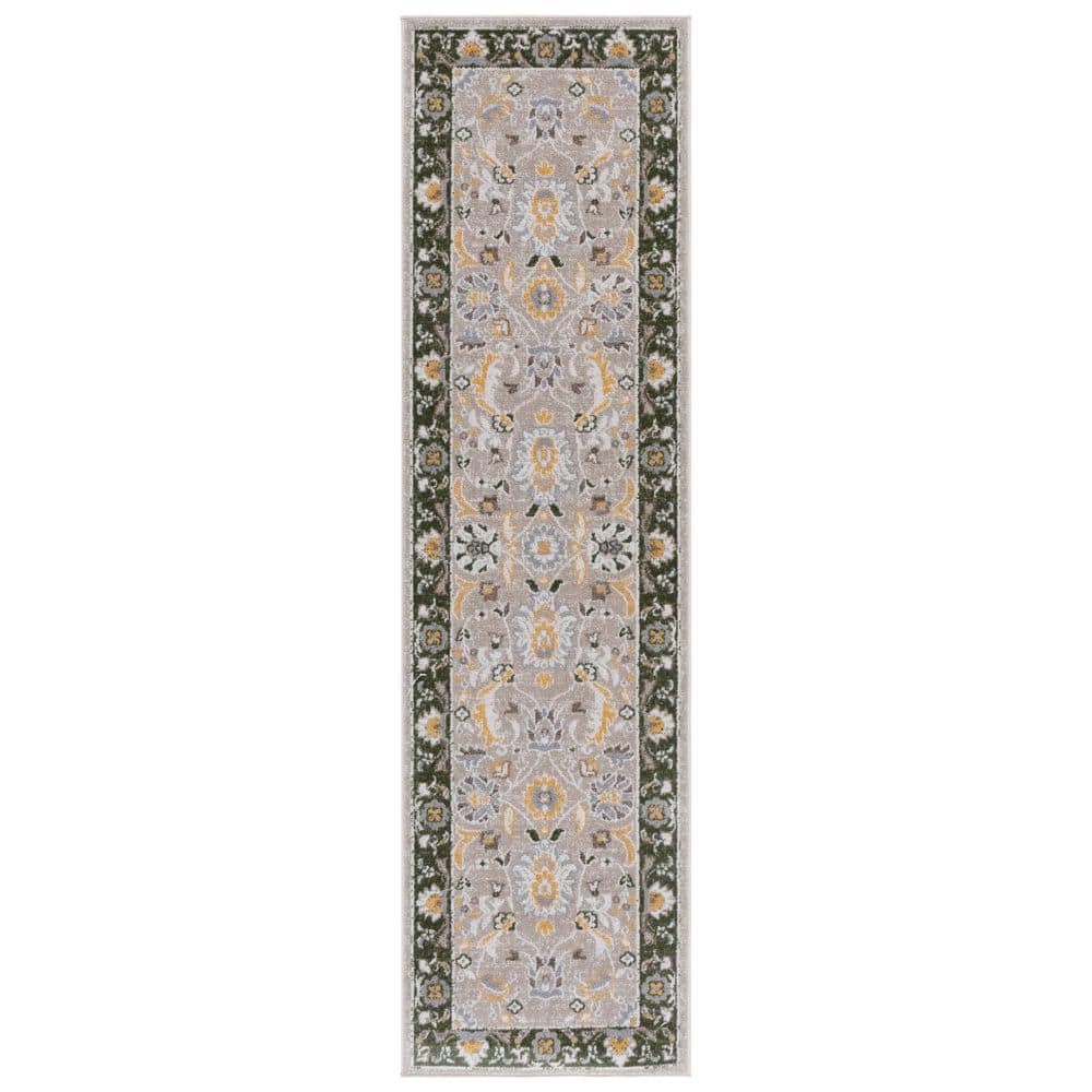 Bayside 2 ft. x 8 ft. Green/Beige Traditional Floral Runner Rug price history on PriceWatchPro