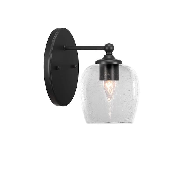 Unbranded Royale 1-Light Matte Black Wall Sconce