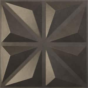 19 5/8 in. x 19 5/8 in. Bailey EnduraWall Decorative 3D Wall Panel, Weathered Steel (12-Pack for 32.04 Sq. Ft.)