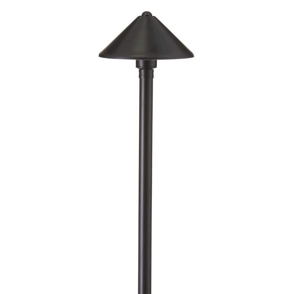 Low Voltage Black Hardwired Brass Conehead Path Light with 3W LED Bulb & Stake price history on PriceWatchPro