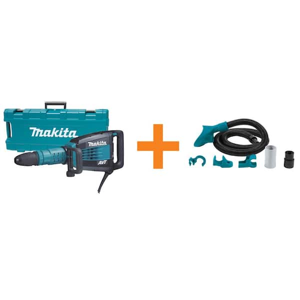 Makita 14 Amp 27 lbs. AVT SDS-MAX Demolition Hammer with Dust Extraction Attachment (SDS-MAX)